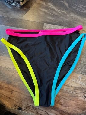 Popvil Folklore Rainbow Bandage Design Bikini bottoms